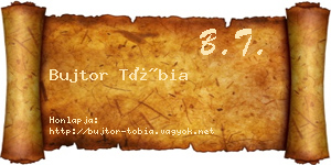 Bujtor Tóbia névjegykártya